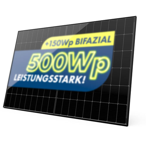 SwissSolar 500W Bifazial Glas-Glas Solarmodul - n-Type