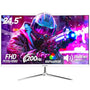 Gawfolk 24,5 Zoll 200 Hz Gaming Monitor - Full HD 1080p. Rechteckig, schwarz. Zeigt Full HD 1080p @ 200 Hz für Gaming.