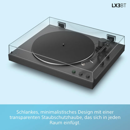 Sony PS-LX3BT Plattenspieler, Bluetooth, vollautomatisch, schwarz