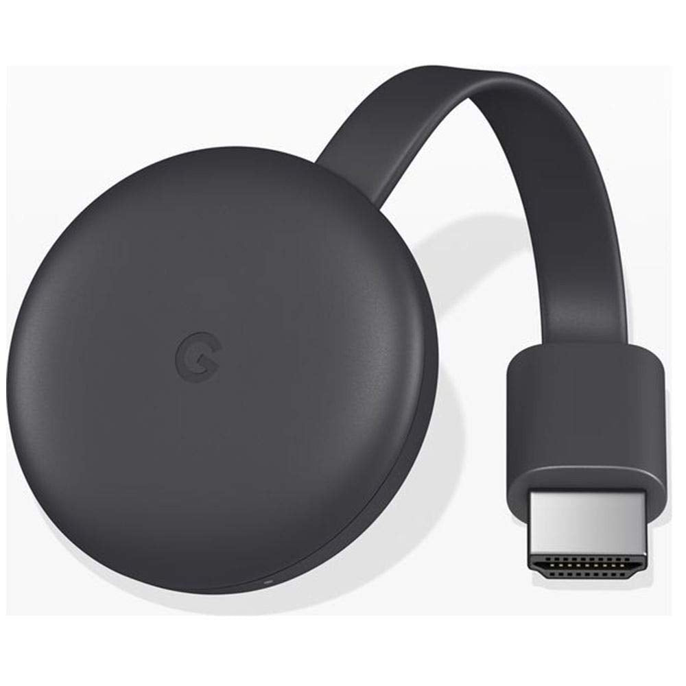 Google Chromecast HD Streaming Stick – mit Google TV. Kompakter, schwarzer Stick mit HDMI-Anschluss. Überträgt HD-Inhalte kabellos auf jeden Fernseher.