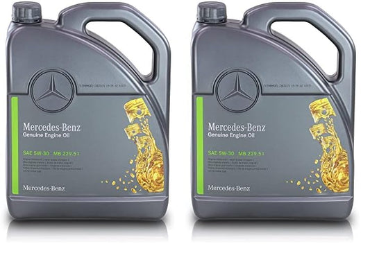 Original Mercedes Benz Motorenöl 5W-30 MB 229.51 - 2x 5L. Zwei Kanister mit Öl, zur Schmierung von Mercedes-Benz Motoren.