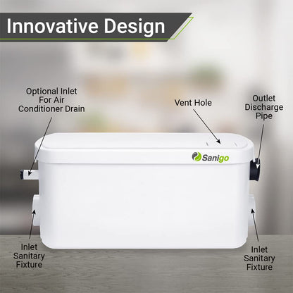 Sanigo SANI-S250C Sanitärzerkleinerer – Dusche 2 Eingänge