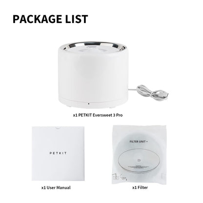 PETKIT Smart Trinkbrunnen Edelstahl Drahtlose Pumpe für Katze Hund