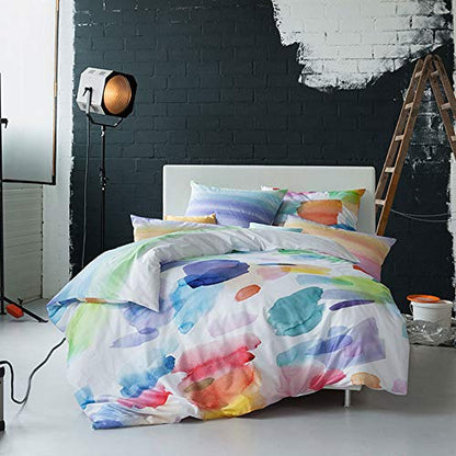 ESTELLA Splash Mako-Satin Wendebettwäsche - Multicolor 135x200 cm