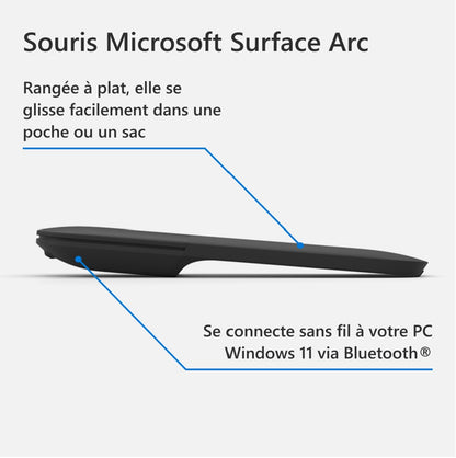 Microsoft Surface Arc Maus – kabellos, faltbar & ergonomisch