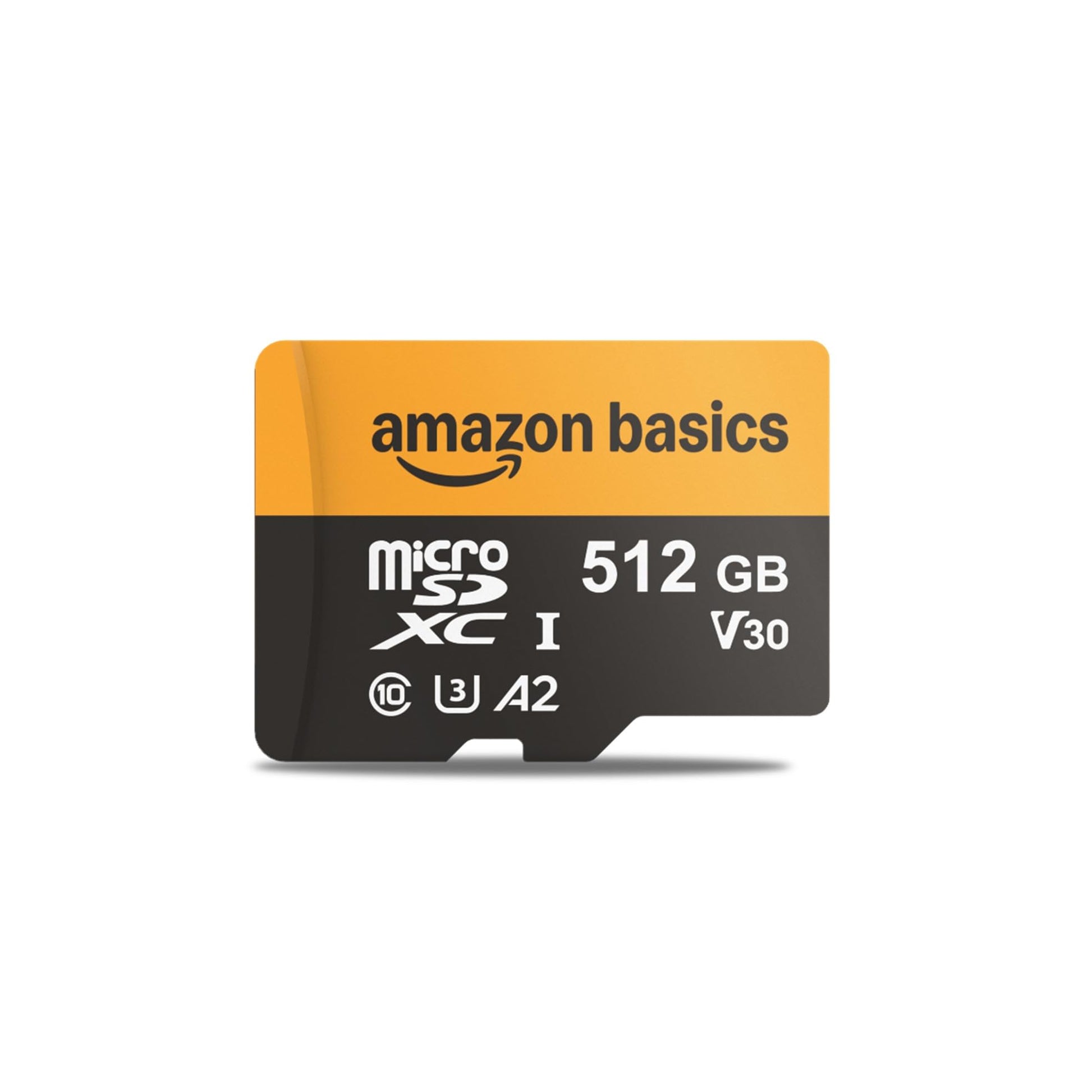 Amazon Basics microSDXC-Speicherkarte 512 GB mit Adapter, 200 MB/s für 4K- und 5K-Videos