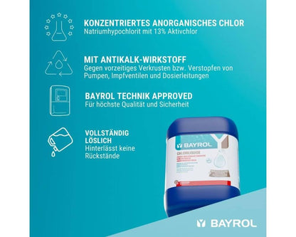Bayrol ChloriLiquid Flüssigchlor für Pool - 25 kg Kanister