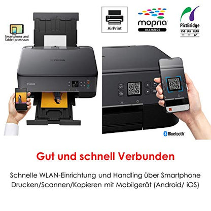 Canon PIXMA TS5350 Farb-Tintenstrahl Multifunktionsdrucker - Schwarz