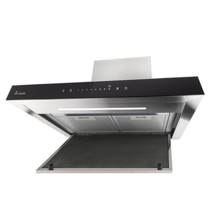 KKT KOLBE FLAT6006ED Dunstabzugshaube – 60cm Edelstahl Schwarzglas