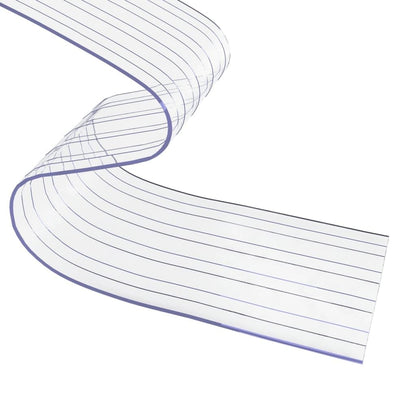 vidaXL Streifenvorhang Thermovorhang PVC Transparent – Zuschneidbar