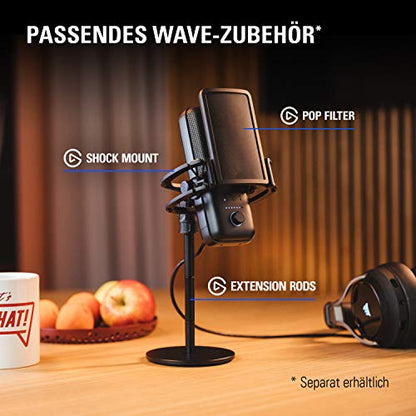 Elgato Wave:3 USB Kondensatormikrofon für Streaming - Weiss