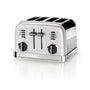 Cuisinart 4-Scheiben-Toaster mit breiten Schlitzen – Perle. Der perlefarbene Toaster toastet Brotscheiben und Bagels.