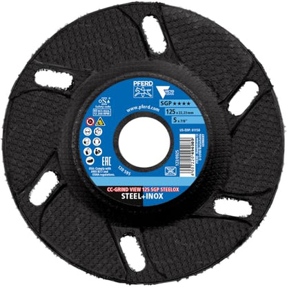 PFERD CC-GRIND VIEW Schleifscheiben SGP STEELOX 125mm (10er Pack)