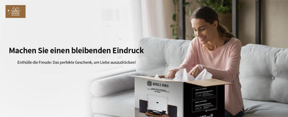 ANGELS HORN vintage Plattenspieler Bluetooth – externe Lautsprecher