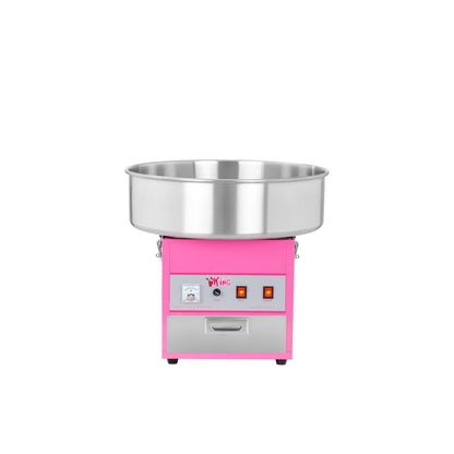 Royal Catering RCZK-1200E Zuckerwattemaschine Pink mit Abdeckhaube