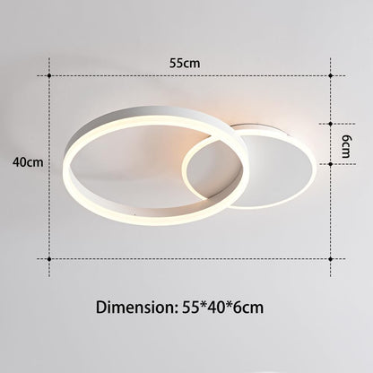MOUNM LED Deckenleuchte Dimmbar 36W 55x40cm - 3000-6000K