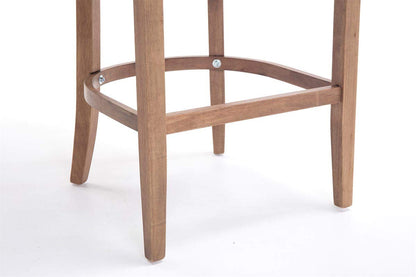 CLP Lakewood Barhocker Stoffbezug – Dunkelgrau, Holzgestell