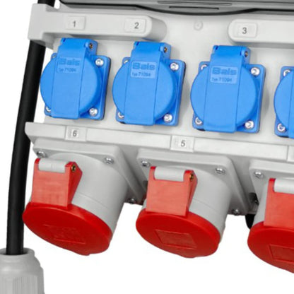 Doktorvolt Baustromverteiler 4x 230V 2x 16A 1x 32A CEE IP44