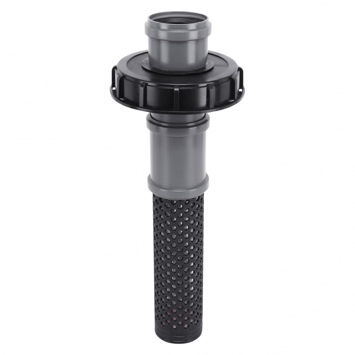 REKUBIK IBC Deckelfilter mit HT-Rohr DN 75, Deckelgrösse DN 150, Feinfilter aus Aluminiumgewebe