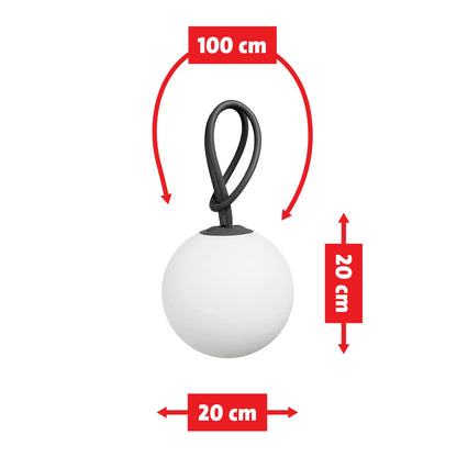 Fatboy bolleke Tragbare Outdoor LED-Leuchte - Anthracite