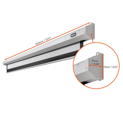 celexon Economy Elektrische Beamer-Leinwand 130 Zoll 16:9