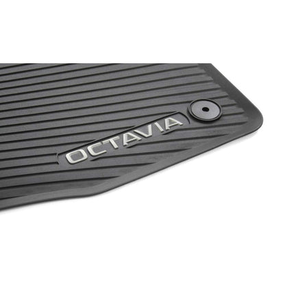 Skoda Octavia Allwetterfussmatten Gummi - 4er Set mit Schriftzug