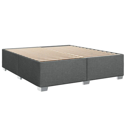 vidaXL Polsterbett Doppelbett 180x200cm - Dunkelgrau Stoff