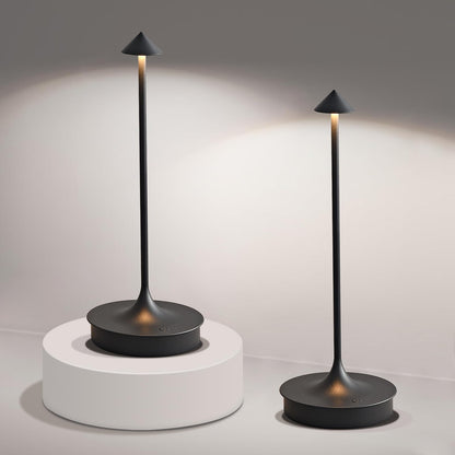 Leomix LED Tischleuchte kabellos, Akku 4000 mAh, Touch dimmbar, IP54 – Tischlampe im Pfeildesign für innen und aussen