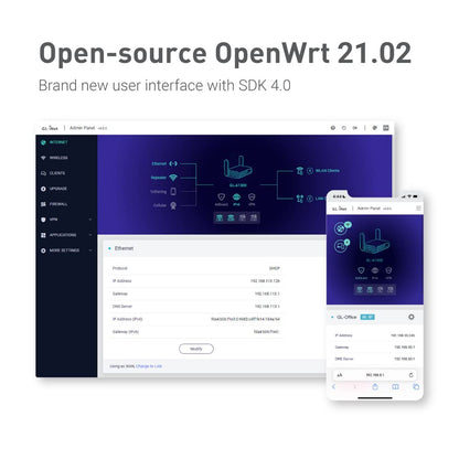 GL.iNet GL-A1300 Slate Plus WLAN VPN Reise-Router