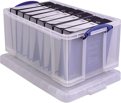 Really Useful Box 64L Aufbewahrungsbox transparent 2er-Pack