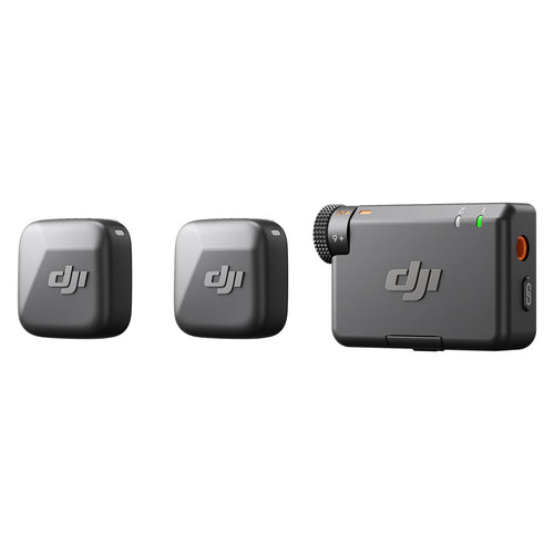 DJI Mic Mini Kabelloses Lavaliermikrofon, 2 Sender + 1 Empfänger, kompaktes Set für Kamera und Android