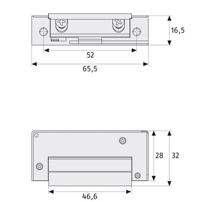 ABUS Elektrischer Türöffner ET75 für DIN links und rechts, 9-16 V