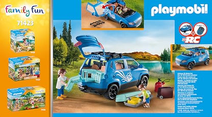 PLAYMOBIL Family Fun Wohnwagen mit Auto - Camping
