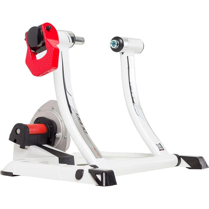 Elite Cubo Power Fluid 2012/2013 Rollentrainer. Kubischer Trainer in Silber/Weiss mit Fluid-Widerstand für Fahrrad-Heimtraining.