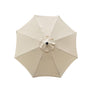 SMLJFO Sonnenschirm Ersatzdach 3 m, 8 Streben, UV-Schutz, Beige aus doppellagigem Polyestergewebe