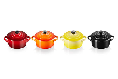Le Creuset 4er-Set Mini Cocottes Steinzeug – Feuer und Flamme