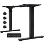 Flamaker Elektrisch Höhenverstellbares Tischgestell – Schwarz. Schwarzes, rechteckiges Gestell für höhenverstellbare Tische.