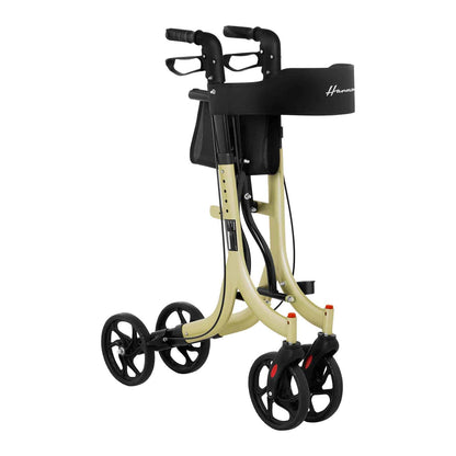Uniprodo UNI_ROLL_04 F Rollator Leichtgewicht faltbar champagne