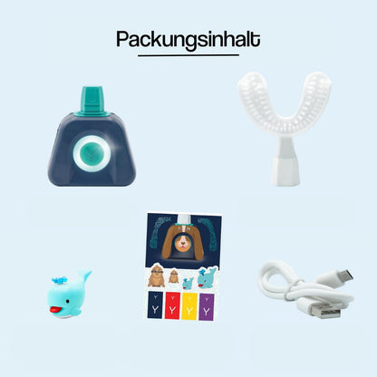 Y-Brush Kids NylonStart Set Elektrische Zahnbürste - Blau S
