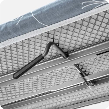 KADAX Bügelbrett mit Ärmelbrett, Steckdose – Dunkelblau