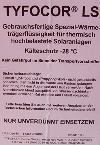 TYFOCOR LS Solarflüssigkeit Frostschutz 10L Kanister fertig gemischt