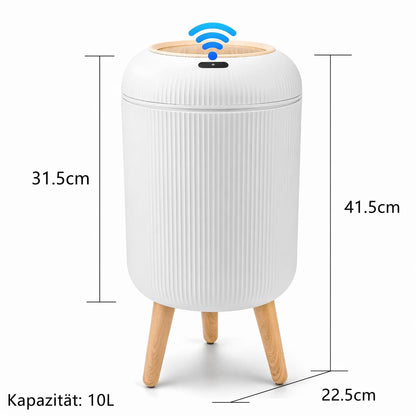 sapisecret Sensor-Mülleimer 10 L, weiss, geruchsdicht, Küche und Bad