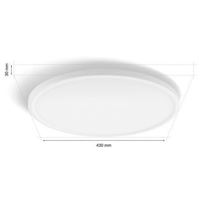 Philips Hue Devote Smart LED-Panel Rund 43cm Weiss & Farbe