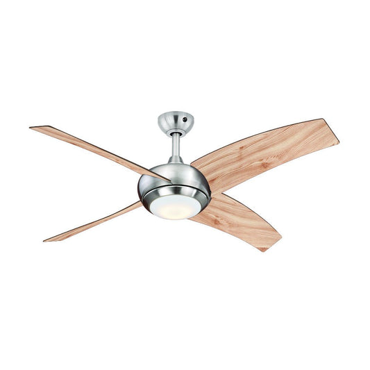 AireRyder Borealis Deckenventilator Beleuchtung Satin Nickel/Kiefer 122cm. Satin-Nickel/Kiefer Deckenventilator zur Luftzirkulation und Beleuchtung.