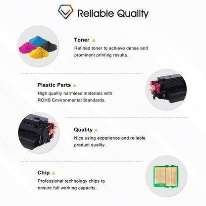 Kompatibel für HP 415X Toner Set mit Chip - 4er-Pack