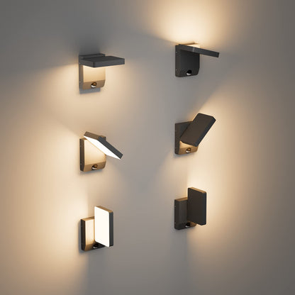 K-Bright LED Aussenwandleuchte Rechteck – Dunkelgrau IP65