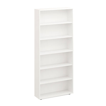 KOMTO Lumo Standregal – 80cm breit, weiss, 6 Ebenen