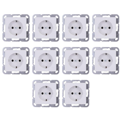 Gira 418803 SCHUKO-Steckdose System 55 Reinweiss glänzend, 10er-Set in Weiss mit glänzender Oberfläche