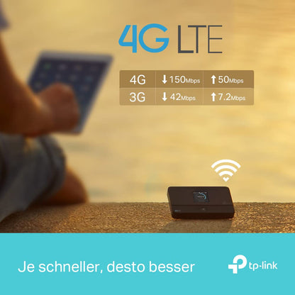 TP-Link M7350 Mobiler 4G LTE WLAN Router mit Farbdisplay und Akku