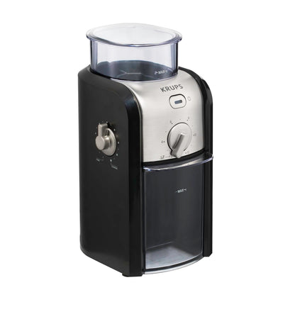Krups GVX212 Kaffeemühle, Scheibenmahlwerk, 17 Mahlstufen, schwarz